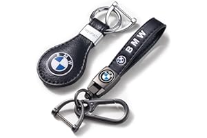 ANDYLV 2 Pezzi Auto portachiavi, Pelle portachiavi per uomo e donna, regali di famiglia, auto accessori