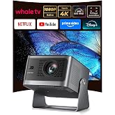 Magcubic Projector 4k Native Support 1080P 【Compatible with Netflix】 | Portable projector with autofocus, Bluetooth &amp; WiFi an