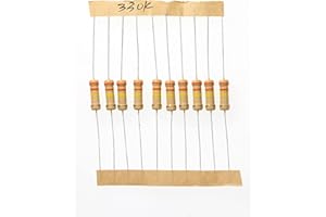 HUABAN 100 Pièces 1 Watts 1W 330K Ohm 5% Résistance à couche de carbone