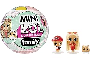 L.O.L. Surprise! OMG Mini Family Collection - Surtido - Mini réplica de muñeca de Moda, Lil Sis y Mascota con Accesorio y Caja 2 en 1 - Coleccionable - Regalo para niños a Partir de 4 años