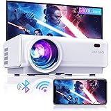 Proyector WiFi, TOPTRO 5800 Lúmenes Bluetooth Mini Proyector Portátil Soporte Video 1080P , Proyectores Cine en Casa, Zoom X/