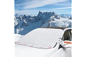 GLAUSTALOS Copri Parabrezza Auto Inverno, Protezione Parabrezza Magnetico Antigelo con Coperture Riflettenti per Specchietti Retrovisori, Protezione Anti Gelo, Neve, Sole