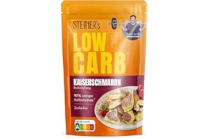 ‎STEINER´S Steiner's Low Carb Kaiserschmarrn Baking Mix, 97% Less Carbohydrates, Only 103 Calories, Sugar-free & Gluten Free, Alpine Pleasure Classic for Conscious Nutrition, 1 x 120 g Pack