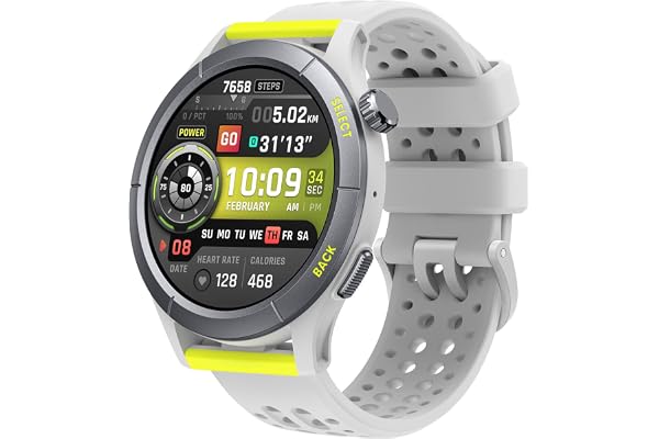 Amazfit Cheetah, 47 mm, Running Montre Intelligente avec GPS Double Bande, Navigation d'itinéraire et Cartes Hors Ligne, Moniteur de Fréquence Cardiaque, Alexa Intégré, Tutonomie de 14 Jours