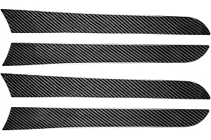 rrx Carbon Fiber Interior Panel Frame Cover Trim Compatible with Audi A4 B8 A5 8T 2009-2016 (Door Panel 22)