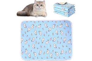 GVEYIQK Haustiere Kühlmatte 40 * 30cm, Kühlmatte Hund und Katze, Eismatte Selbstkühlende Matte Kühl Hundedecke, Tragbar Geruchlos Hundedecke, Kaltgelpad für klein Hunde Katzen Kisten Hundehütten Betten