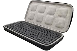 ‎VOLOHAS VOLOHAS Hart Tasche Schutzhülle für Logitech MX Keys Mini Kabellose Tastatur Reiseschutzhülle Etui Hard Travel Tragetasche für MX Keys Mini Minimalist Keyboard Made for Creators Größe 33 * 16 * 4 cm