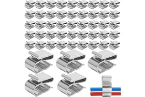 Nizirioo Lot de 50 clips de câble photovoltaïque pour panneau solaire photovoltaïque Clips de câble pour le montage du système Installation Gestion des câbles