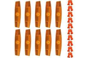 YIUWOD Paquet de 10，Catadioptre Moto - Catadioptre Velo - Reflecteur Velo - Convient à La Plupart des VéLos, Motos Et VTT, VéLos pour Enfants Ou Adultes，Robustes et Durables