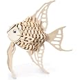 Quay Woodcraft Kit Di Costruzione Pesci Angelo – FSC – Modellino In Legno Da Montare – Dimensioni 27x24x13 Cm - 5
