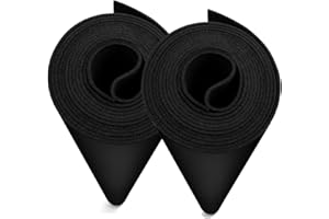 2 Paquets Noire Mousse EVA 1mm, MEARCOOH 150cm*90cm Grande Taille Mousse EVA Cosplay, EVA Foam densité 86kg/m3 pour les costumes de cosplay, l'artisanat, les projets de bricolage (2PCS 1mm Noire)