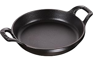 STAUB Plat Empilable en Fonte, Rond, Ø 20 cm, 0,75 L, Noir Mat