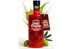 PAGO DE ESPEJO Aceite Oliva Virgen Extra Picual Nueva Cosecha 25/26 Premium de Jaén prensado en frío Premio Mejor AOVE Verde de Cosecha Temprana Edición Limitada Ideal para Ensaladas y Recetas Gourmet Suave
