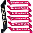 Party Propz Bride To Be Sash - 7 Pcs Set | Bride To Be Decoration Set Combo | Satin Sash | Bridal Shower Decorations Kit | Spinster Party Decorations For Women | Bride To Be Sash Bachelorette Party
