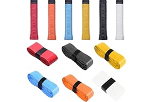 ZYPHONX 6 PCS Tennis Racket Grip Tape, Multicoloured Racquet Over Grip Anti Slip Overgrip, PU Racquet Over Grip, Self-Adhesive Racquet Grip Tape for Tennis Racket, Badminton, Squash