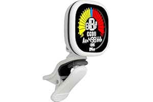 ‎VOGGENREITER VOLT by Voggenreiter USB Clip-Tuner RCT-5000 - weiß - Stimmgerät für Gitarre, Bass, Ukulele - Aufladbar über USB