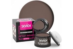 SEVICH linea capelli in polvere, hair shadow Ritocco Radici, copertura rapida correttore radice capelli grigi con sfioramento, Marrone scuro