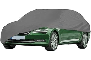 ICOVER XLarge Car Cover - 100% Waterproof - Heavy Duty - Double Stitched - (XL,483cmx178cmx120cm)