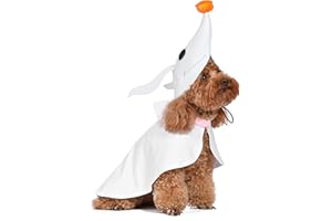 Disney for Pets Costume di Halloween Nightmare Before Christmas Zero per cani, taglia M, costume di Halloween per cani, con licenza ufficiale Disney, bianco (FF21825)