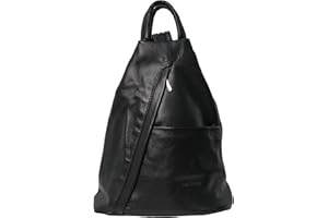 RS.FASHIONS Vera Pelle Genuine Soft Italian Leather Backpack Rucksack/fashion Shoulder Bag
