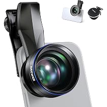 Convertisseur Téléobjectif 2x + Objectifs Macro 200 Mm/300 Mm Pour Smartphone – Compatible IPhone, Android (Zoom 5x Requis)