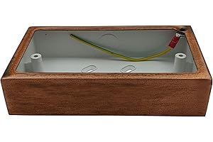 G&H BRASSWARE G&H 710TC 2 Gang Tarnished Copper Surface Mounted Double 30mm Pattress Box