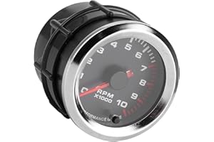 GAEIRT Drehzahlmesser, Drehzahlmesser für kleine Motoren, 7 Farben, 52 mm/2 Zoll, universeller Typ, für gasbetriebene Motoren mit 1 bis 10 Zylindern