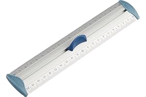 Maped - Double Décimètre Aluminium - Règle Plate 20 cm - Règle de Traçage en métal - Embouts Anti-Bruit - Préhension Ergonomique - Double Graduation avec Zéro Centré