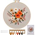 Kit Broderie Point De Croix MWOOT - Motif Plantes Fleurs - Pour Adultes Débutants