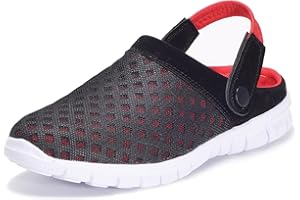 GAATPOT Unisex's Clogs Summer Slippers Slip On Garden Shoes Lightweight Mules,UK3-12