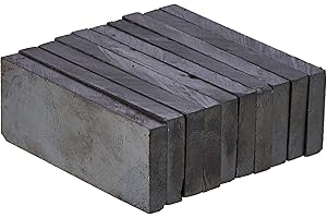 FIRST4MAGNETS Magnet Expert® Fe50195–10 50 x 19 x 5 mm Épaisseur Y30bh ferrite 1.5 kg tirer, gris, 50 mm x 19 mm x 5 mm