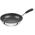 ZWILLING Cornelia Poletto Frying Pan, 28 cm, with 4-Layer Non-Stick Coating with Diamond Particles, 18/10 Stainless Steel, Suitable for All Hobs Including Induction, Silver/Black