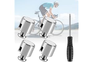 JBUYIAN 4 stycken silver ekermagnet cykelekrar magnet med skruvmejsel, hastighetsmätare för e-cykel mountainbike hastighetsmätning