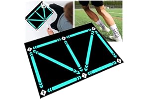 BLOOOK Esterilla de fútbol (90 x 60 cm) – Esterilla de fútbol interior para el hogar, solo entrenador de fútbol, ayuda para entrenamiento de fútbol, material de fútbol/accesorios de fútbol