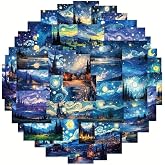 Ms Major Selection 50'Li Van Gogh Stickers, Sticker Seti Laptop Notebook Tablet Sticker Seti, 876486841564
