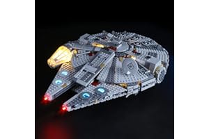 YEABRICKS Kit de Luces LED para-75257 Star Wars Millennium Falcon Modelo de Bloques de Construcción (excluyendo el Kit de construcción)