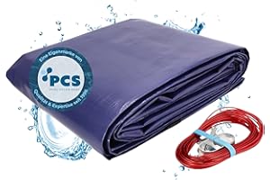 POOL CHLOR SHOP Duraol Poolabdeckung rund I 3,00 m Durchmesser I Hochwertige Pool Abdeckplane mit Materialstärke 300g/m² I Robuste Abdeckplane Pool rund mit Randverstärkung I Beidseitig beschichtet & wasserdicht