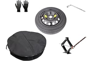 D'ANGELO 1988 Kit de rueda de repuesto de 16 pulgadas compatible con Dacia Sandero – Sandero Stepway – Sandero Streetway con gato, llave, guantes y bolsa 125/90R16
