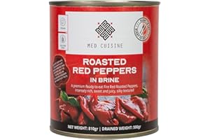 Med Cuisine Whole Fire Roasted Red Pepper In Brine 810gr
