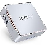Mini PC Windows 11 Pro, NiPoGi 8GB DDR4 128GB M.2 SSD Ιntel Celeron J4125 (bis zu 2,70 GHz) Micro Desktop PC, 2X HDMI+VGA Tri