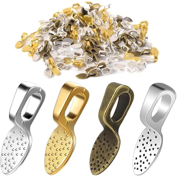 thumbnail image 2 of Joez Wonderful 600pcs Glue On Pendant Bails For Jewelry Making, Flat... 2 of 14