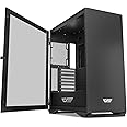 DarkFlash DLX22 NEOGaming PC Case, EATX ATX Micro-ATX Mini ITX, Hinged Tempered Glass Side Panel, USB Hub 3.0, High Airflow