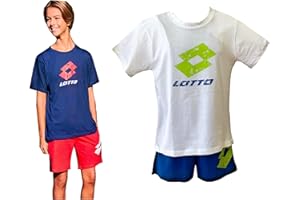 Lotto Completo Sportivo Bambino e Ragazzo, T-Shirt + Pantaloncino, Completo Bambino Estivo in Cotone, Pigiama Bambino Corto Estivo