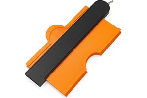 BURAKH Contour Gauge Profile Tool 25cm/10 Inch with Lock – Precision Duplicator Shape Measuring Ruler for Woodworking, Tiling, Laminate Flooring, Carpentry & DIY – Perfect Christmas Gift for Family & Friends