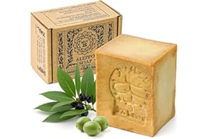 MUT22 Jabón de Alepo 95% Oliva y 5% Laurel - Para Piel Sensible y Seca - Limpieza Suave y Nutritiva con Ingredientes Naturales y Artesanales