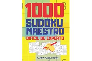1000 Sudoku Maestro Difícil de Experto: El Libro Rompecabezas Para Adultos - Juegos De Lógica Para Adultos