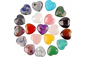HOVIN 20 Pezzi Pietra Cuore,Cristallo Forma di Cuore,Cabochons Forma Cuore Cristallo