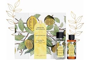 Yves Rocher ESSENCES BOTANIQUES - Set Energizante para Mujer - Eau de Parfum 50 ml & Aceite Corporal 50 ml - Dúo Refrescante con Notas de Mandarina, Limón y Ciprés de Bretaña