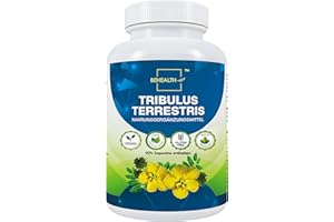 ‎BEHEALTH Tribulus Terrestris – Hochdosiert mit 90% Saponinen – Pflanzliches Supplement für Männer – Zellulose-Kapseln 120 Stück – Laborgeprüft – Hergestellt in der EU