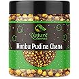 Nature Connect Roasted Nimbu Pudina Masala Chana 200 gm Nimbu Pudina Chana Gluten Free, Vegan Snack Spicy Namkeen [Jar Pack]